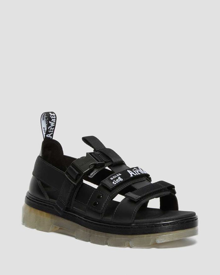 Dr Martens Womens Pearson Iced Casual Sandals Black - 57196JQFK